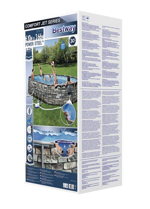 Bestway Power Steel™ pool oval 20.241 liter 